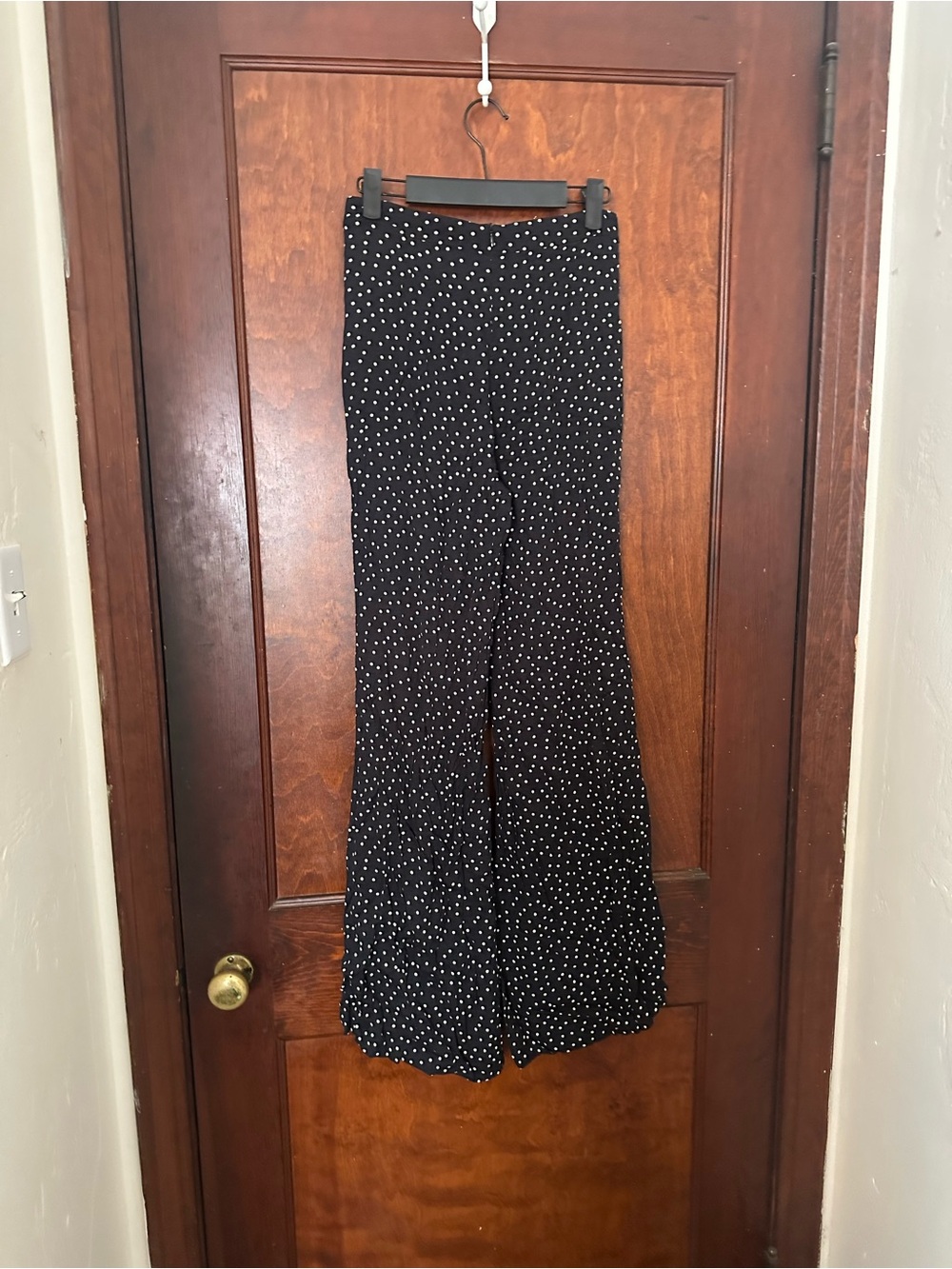 Reformation Polka Dot Flare Pants Size 2 - Picture 3 of 6